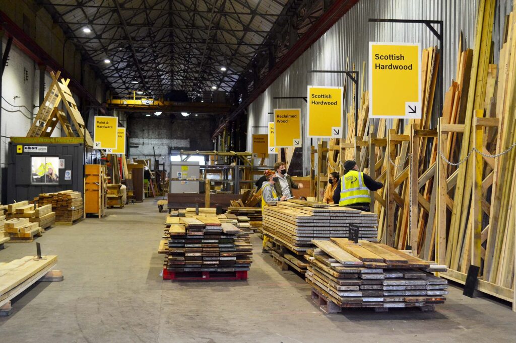 Paid work placement in the Bay F timber yard & retail space