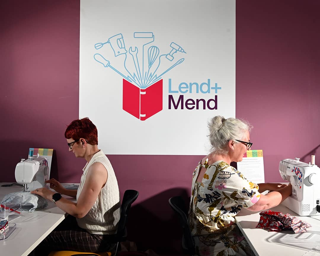  ex-exhibitor stand transformation for Lend and Mend Hubs